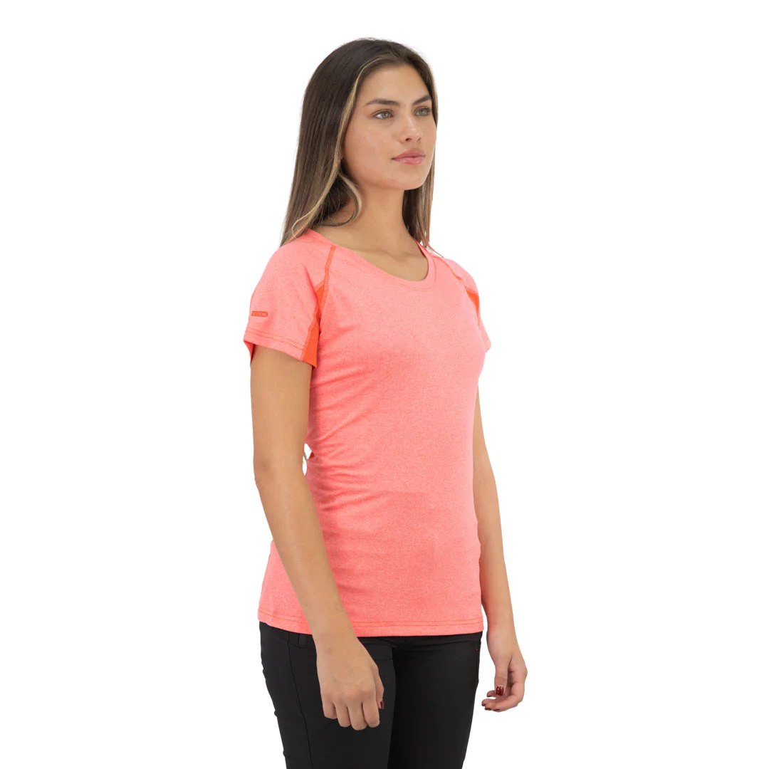 Polera Dry Fit Manga Corta Mujer Coral: imagen 3