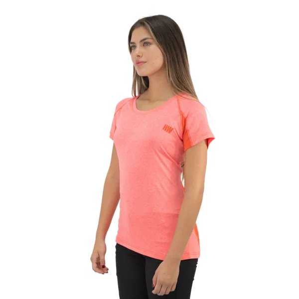 Polera Dry Fit Manga Corta Mujer Coral: imagen 4